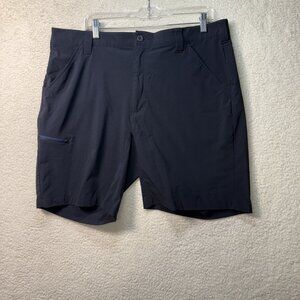 Orvis Shorts Mens 40 Black Nylon Spandex Stretch Performance Zip Pocket Outdoors